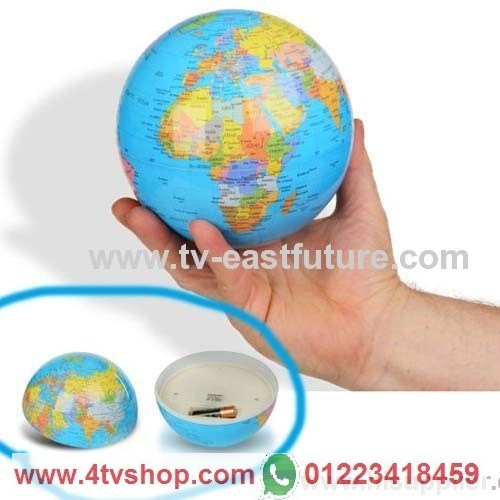 كرة ارضية سحرية تدور واضائة ملونة magic revoling globe